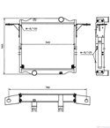 РАДИАТОР ВОДЕН RENAULT TRUCKS PREMIUM (1996-) Distribution 210.18D, 220.18 - NRF