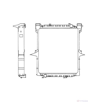 РАДИАТОР ВОДЕН MAN M 90 (1988-) 12.222 FAK - NRF