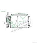 РАДИАТОР ВОДЕН BMW 5 SERIES E34 (1987-) 520 i 24V - BNR