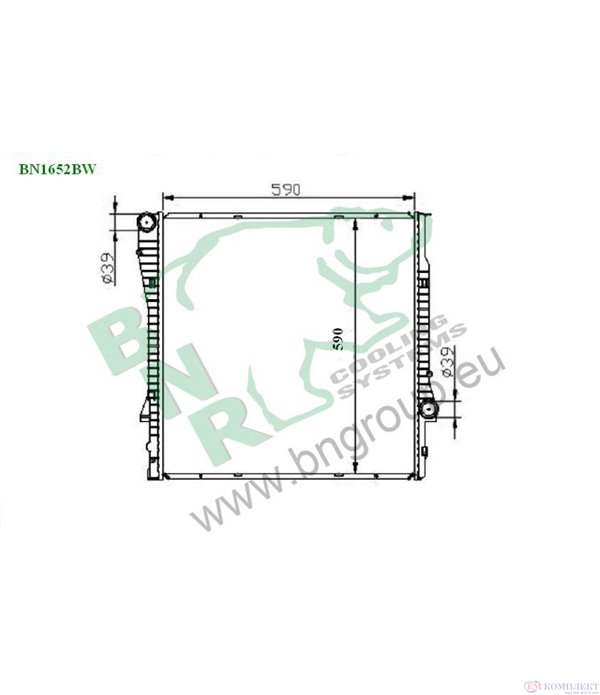 РАДИАТОР ВОДЕН BMW X5 E53 (2000-) 3.0 i - BNR