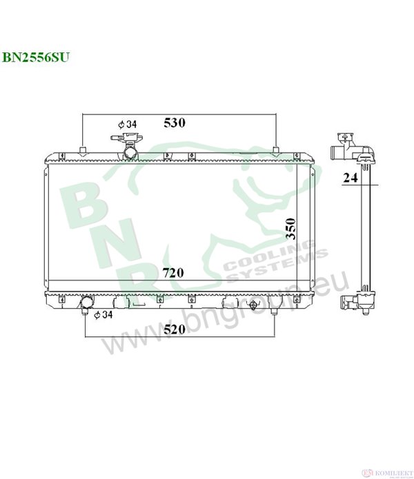 РАДИАТОР ВОДЕН SUZUKI LIANA COMBI (2001-) 1.3 - BNR