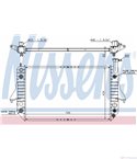 РАДИАТОР ВОДЕН CHEVROLET ASTRO (1994-) 4.3 AWD - NISSENS