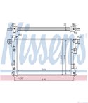 РАДИАТОР ВОДЕН CHRYSLER LE BARON CABRIOLET (1986-) 3.0 i V6 - NISSENS