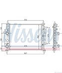 РАДИАТОР ВОДЕН FIAT MAREA (1996-) 1.6 100 16V - NISSENS