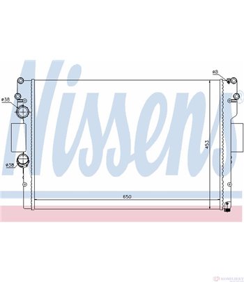 РАДИАТОР ВОДЕН IVECO DAILY III (2006-) 35C17,35S17 - NISSENS
