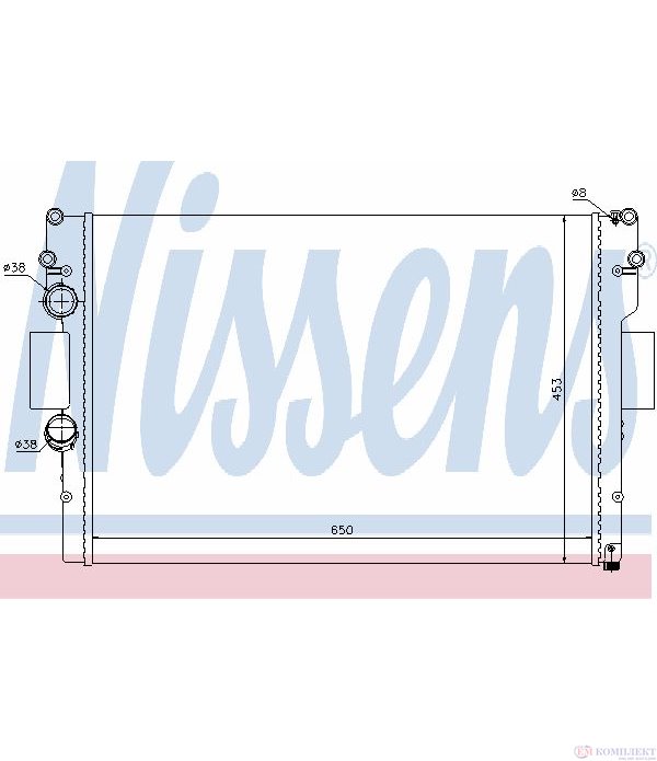 РАДИАТОР ВОДЕН IVECO DAILY III (2006-) 35C11,35S11 - NISSENS