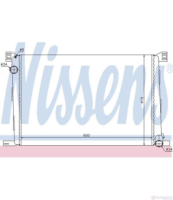 РАДИАТОР ВОДЕН MINI COOPER R56 (2006-) 1.6 - NISSENS