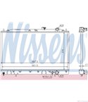 РАДИАТОР ВОДЕН MITSUBISHI LANCER IV SEDAN (1988-) 1.8 GLX Diesel - NISSENS