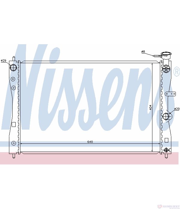 РАДИАТОР ВОДЕН MITSUBISHI COLT VI (2004-) 1.5 - NISSENS