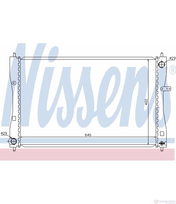 РАДИАТОР ВОДЕН MITSUBISHI COLT VI (2004-) 1.5 DI-D - NISSENS