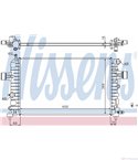 РАДИАТОР ВОДЕН OPEL ASTRA H (2004-) 1.4 LPG - NISSENS