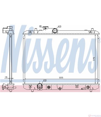 РАДИАТОР ВОДЕН SUZUKI SWIFT III (2005-) 1.3 - NISSENS