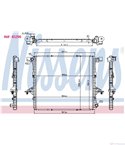 РАДИАТОР ВОДЕН VOLKSWAGEN AMAROK (2010-) 2.0 BiTDI 4motion - NISSENS