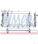 РАДИАТОР ВОДЕН OPEL COMBO (2012-) 1.3 CDTI - NISSENS