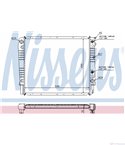 РАДИАТОР ВОДЕН VOLVO 940 II (1994-) 2.0 Turbo - NISSENS