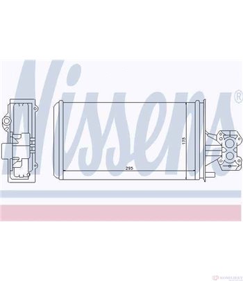 РАДИАТОР ПАРНО IVECO EUROCARGO (1991-) 90 E 18 tector, 90 E 18 D tector, 90 E 18 DP tector - NISSENS