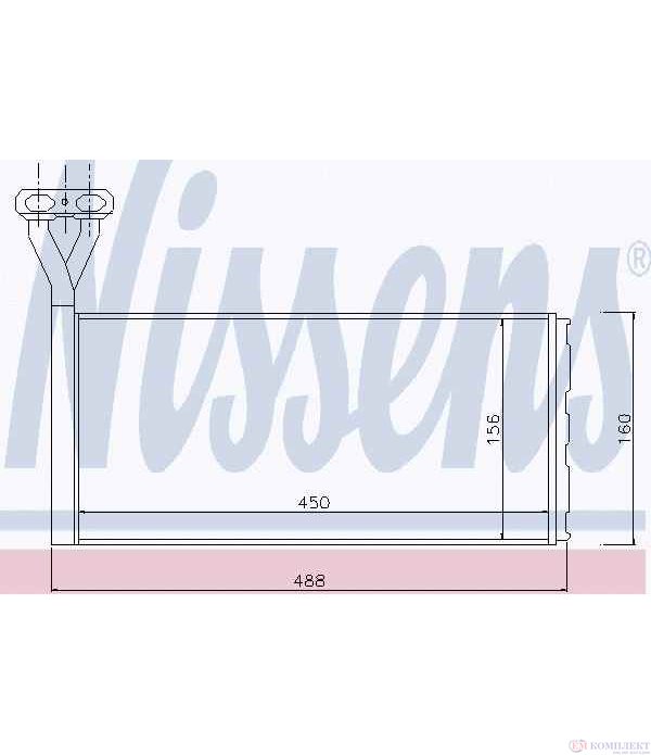 РАДИАТОР ПАРНО SCANIA 4 - SERIES (1995-) 124 G/360 - NISSENS