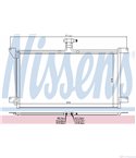 РАДИАТОР КЛИМАТИК SCANIA 4 - SERIES (1995-) 124 C/400 - NISSENS