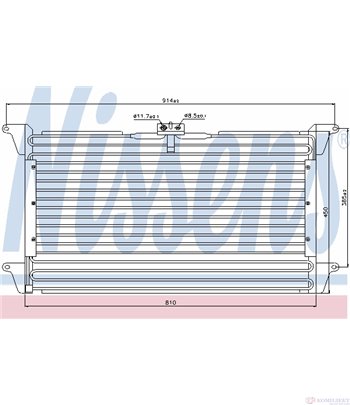 РАДИАТОР КЛИМАТИК SCANIA 4 - SERIES (1995-) 124 G/400 - NISSENS