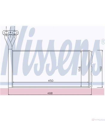 РАДИАТОР ПАРНО SCANIA 4 - SERIES (1995-) T 124 C/400 - NISSENS