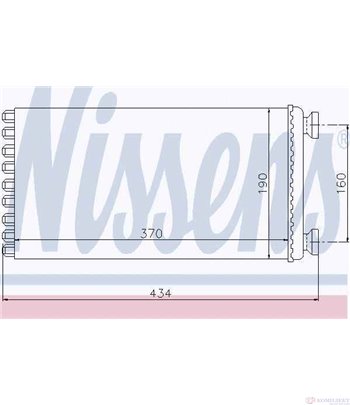 РАДИАТОР ПАРНО MAN TGA (2000-) 40.410 FDS-WW - NISSENS