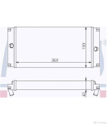 РАДИАТОР ПАРНО RENAULT TRUCKS R (1980-) R 420.17/T - NISSENS