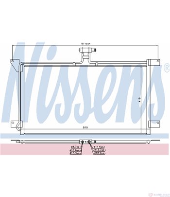 РАДИАТОР КЛИМАТИК SCANIA 4 - SERIES (1995-) 124 L/420 - NISSENS