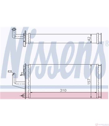 РАДИАТОР ПАРНО IVECO DAILY I (1978-) 35-12 - NISSENS
