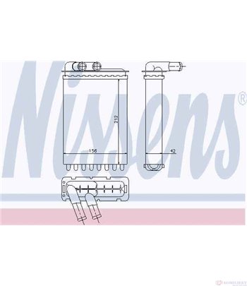 РАДИАТОР ПАРНО SEAT MALAGA (1984-) 1.5 i CAT - NISSENS