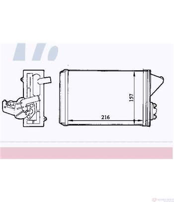 РАДИАТОР ПАРНО FIAT FIORINO (1988-) 75 i.e. 1.5 - NISSENS