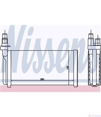РАДИАТОР ПАРНО FIAT CROMA (1985-) 1900 TD i.d. - NISSENS