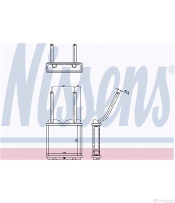 РАДИАТОР ПАРНО VAUXHALL CAVALIER MK III HATCHBACK (1988-) 1.8 - NISSENS