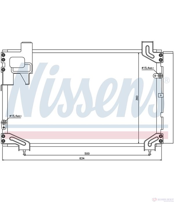 РАДИАТОР КЛИМАТИК TOYOTA AVENSIS (2003-) 2.0 - NISSENS