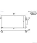 РАДИАТОР КЛИМАТИК MITSUBISHI COLT IV (1992-) 1.8 GTi 16V - NISSENS