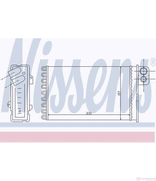 РАДИАТОР ПАРНО CITROEN C5 BREAK (2008-) 2.2 HDi - NISSENS