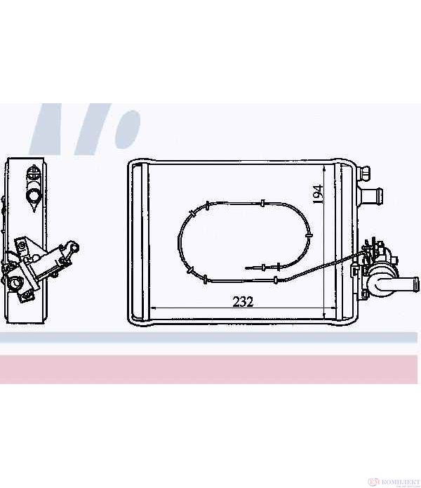 РАДИАТОР ПАРНО IVECO DAILY I (1978-) 45-10 - NISSENS