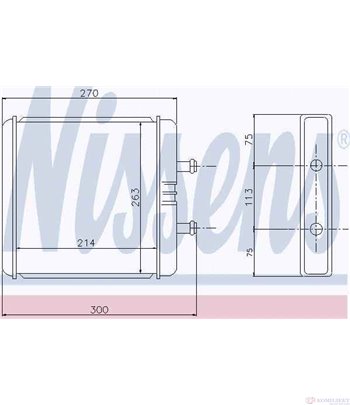 РАДИАТОР ПАРНО IVECO DAILY II (1999-) 35S13,35C13 - NISSENS