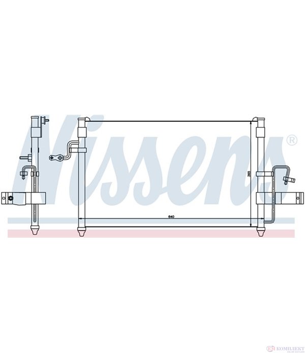 РАДИАТОР КЛИМАТИК DAEWOO NUBIRA SEDAN (1997-) 1.6 16V - NISSENS
