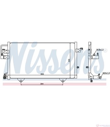 РАДИАТОР КЛИМАТИК AUDI 80 (1991-) 2.0 E quattro - NISSENS