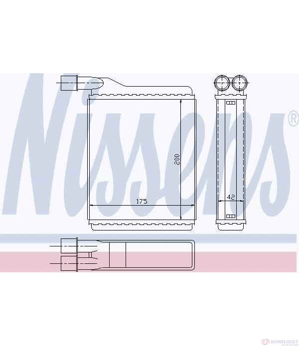 РАДИАТОР ПАРНО ALFA ROMEO 33 SPORTWAGON (1990-) 1.7 16V 4x4 - NISSENS