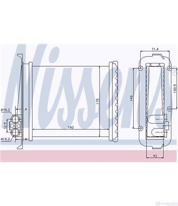 РАДИАТОР ПАРНО VOLVO V70 I COMBI (1996-) 2.3 T-5 - NISSENS