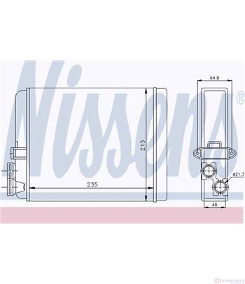 РАДИАТОР ПАРНО VOLVO S60 I (2000-) R 2,5 T AWD - NISSENS