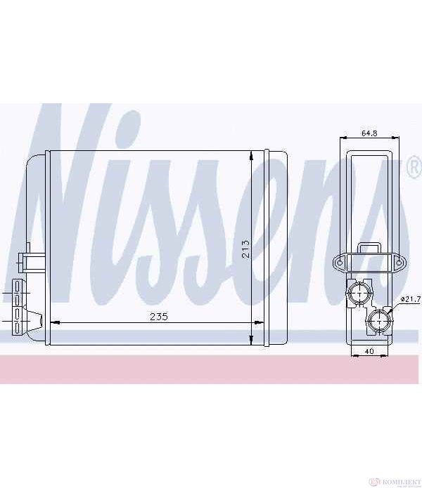 РАДИАТОР ПАРНО VOLVO S60 I (2000-) R 2,5 T AWD - NISSENS