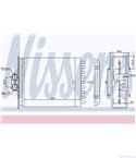 РАДИАТОР ПАРНО SAAB 9-5 (1997-) 2.0 T - NISSENS