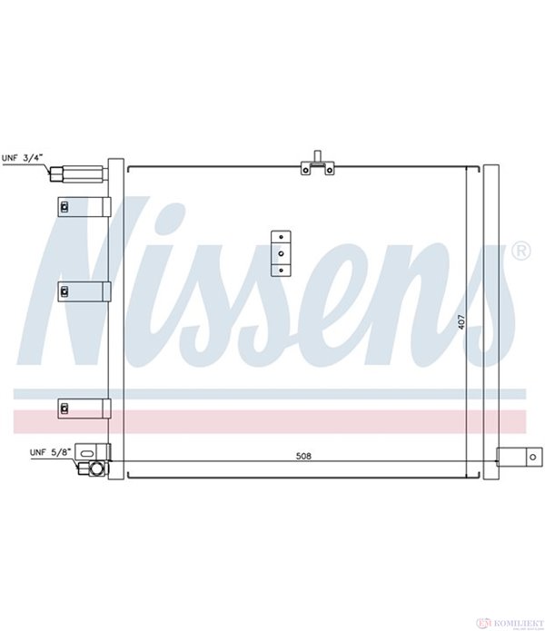 РАДИАТОР КЛИМАТИК SAAB 9000 (1985-) 2.3 16V CDE Eco-Power - NISSENS