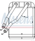 РАДИАТОР ПАРНО VOLKSWAGEN TOUAREG (2002-) 6.0 W12 - NISSENS