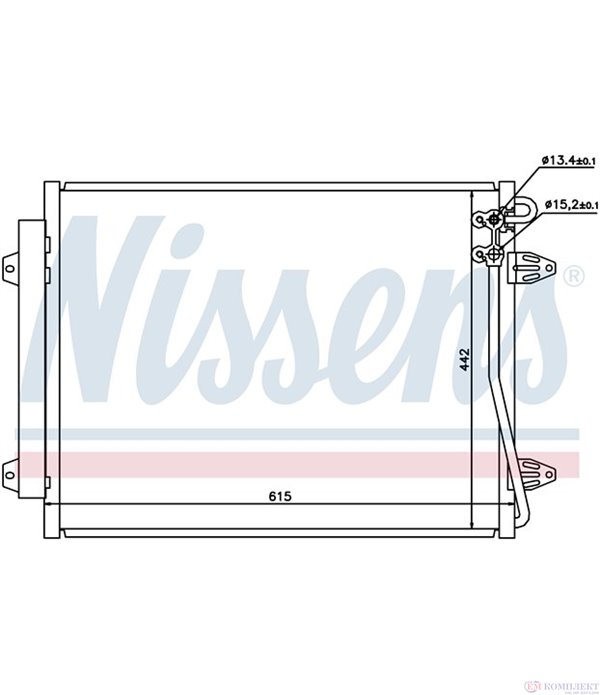 РАДИАТОР КЛИМАТИК VOLKSWAGEN PASSAT (2010-) 3.6 FSI 4motion - NISSENS