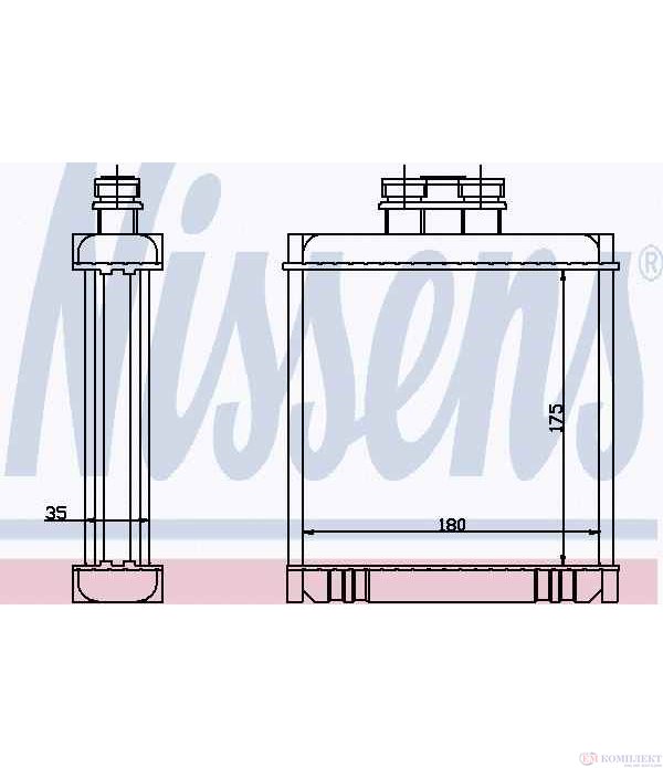 РАДИАТОР ПАРНО SEAT IBIZA V (2008-) 1.4 - NISSENS