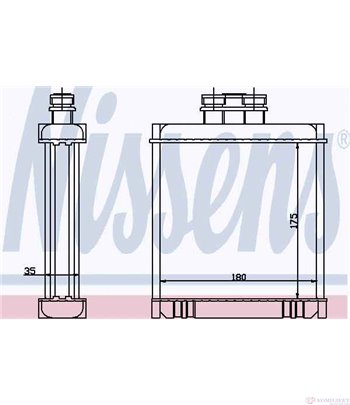 РАДИАТОР ПАРНО SEAT IBIZA V SPORTCOUPE (2008-) 1.2 - NISSENS