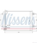 РАДИАТОР КЛИМАТИК VOLKSWAGEN PASSAT (2005-) 2.0 BlueTDI - NISSENS